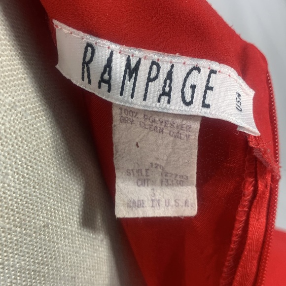 Rampage Vintage Red Cocktail Mini Dress Size 3 - Picture 10 of 12